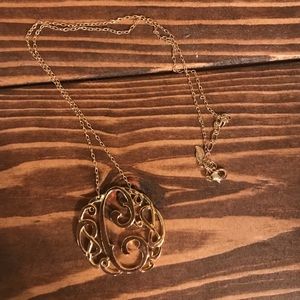 “C” Gold Necklace